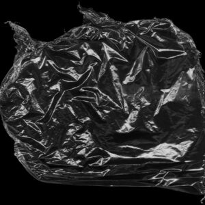 High-resolution image of crumpled plastic wrap showcasing texture and detail.